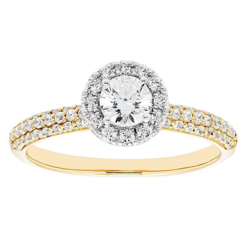 The Regal Collection IGL Certified 3/4 Carat T.W. Diamond Engagement Ring, Womens Yellow Product Image