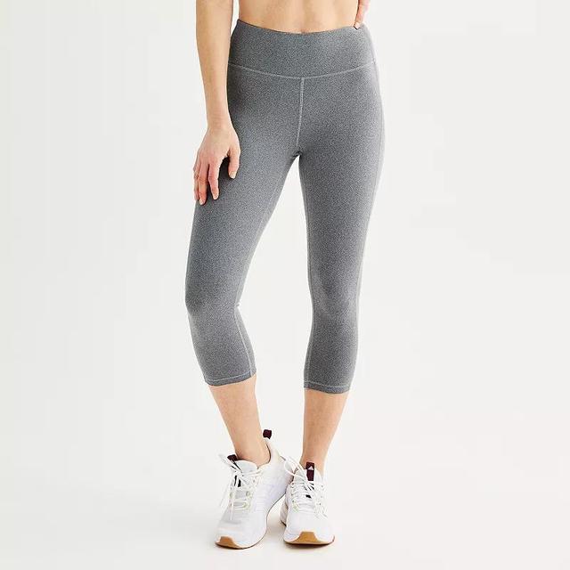 Womens Tek Gear Essential Soft Capri Leggings Grey Product Image