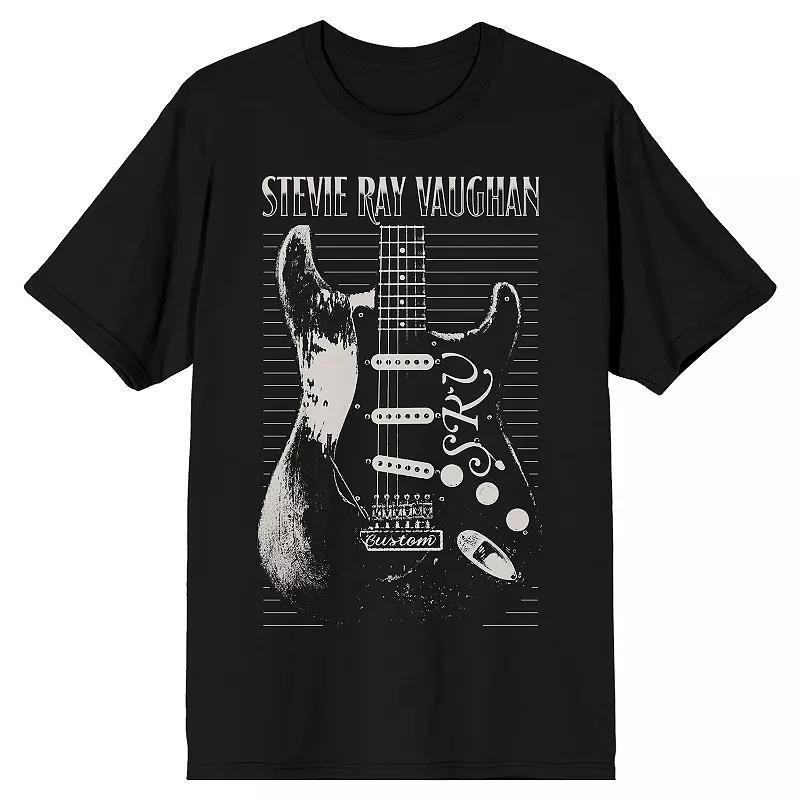 Mens Stevie Ray Vaughan Engraved Guitar Tee Product Image