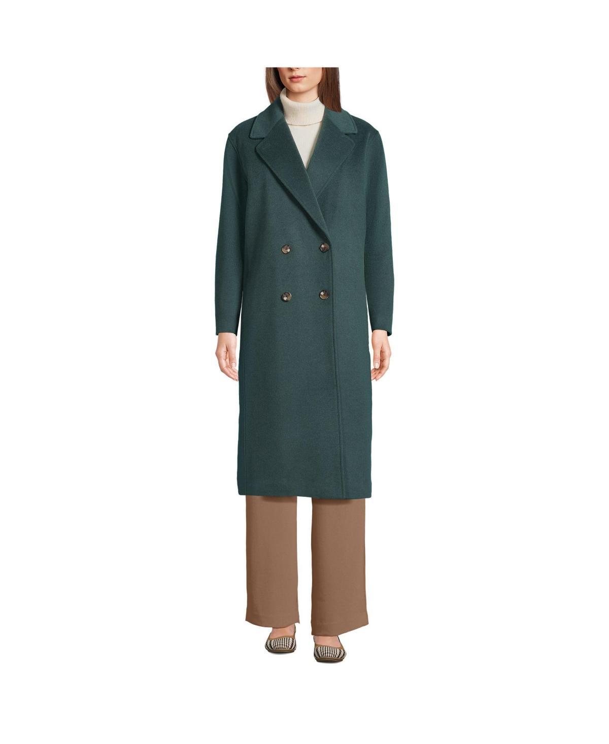 Lands End Womens Insulated Double Breasted Wool Coat Product Image