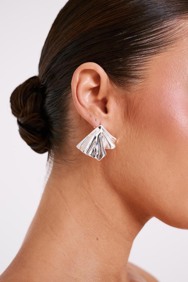 Willa Draped Earrings - Silver Product Image