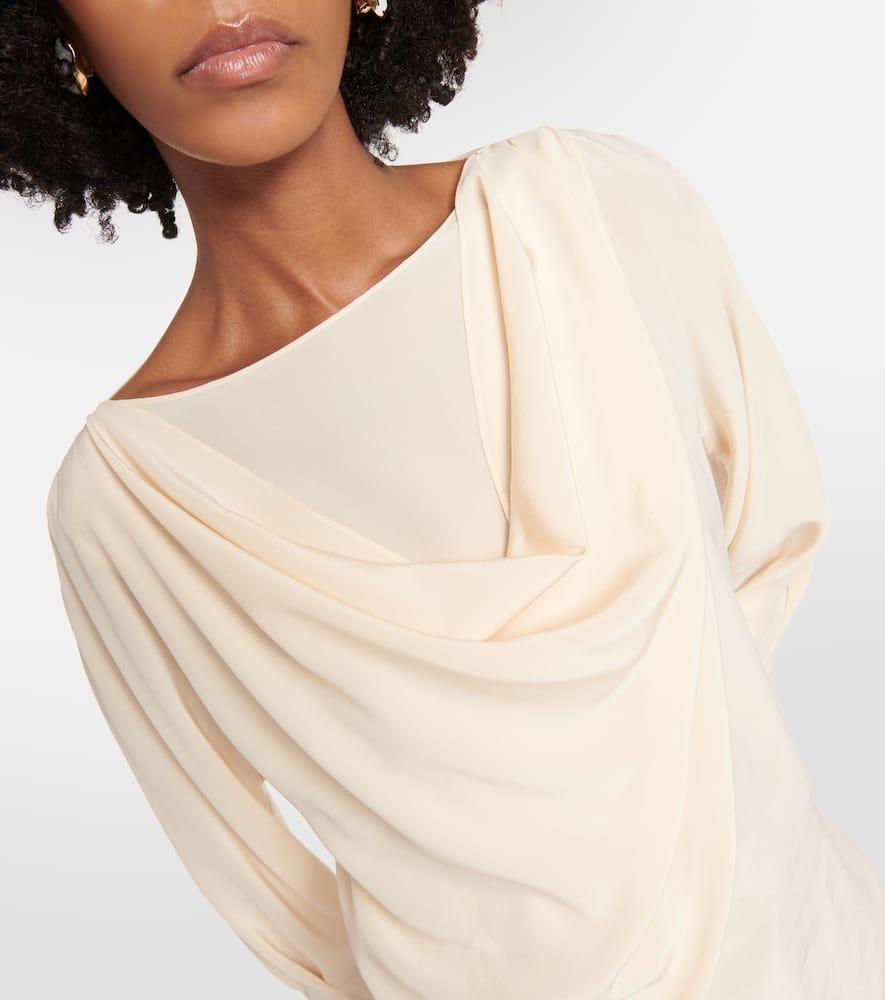 CHLOÉ Silk Top In Beige Product Image