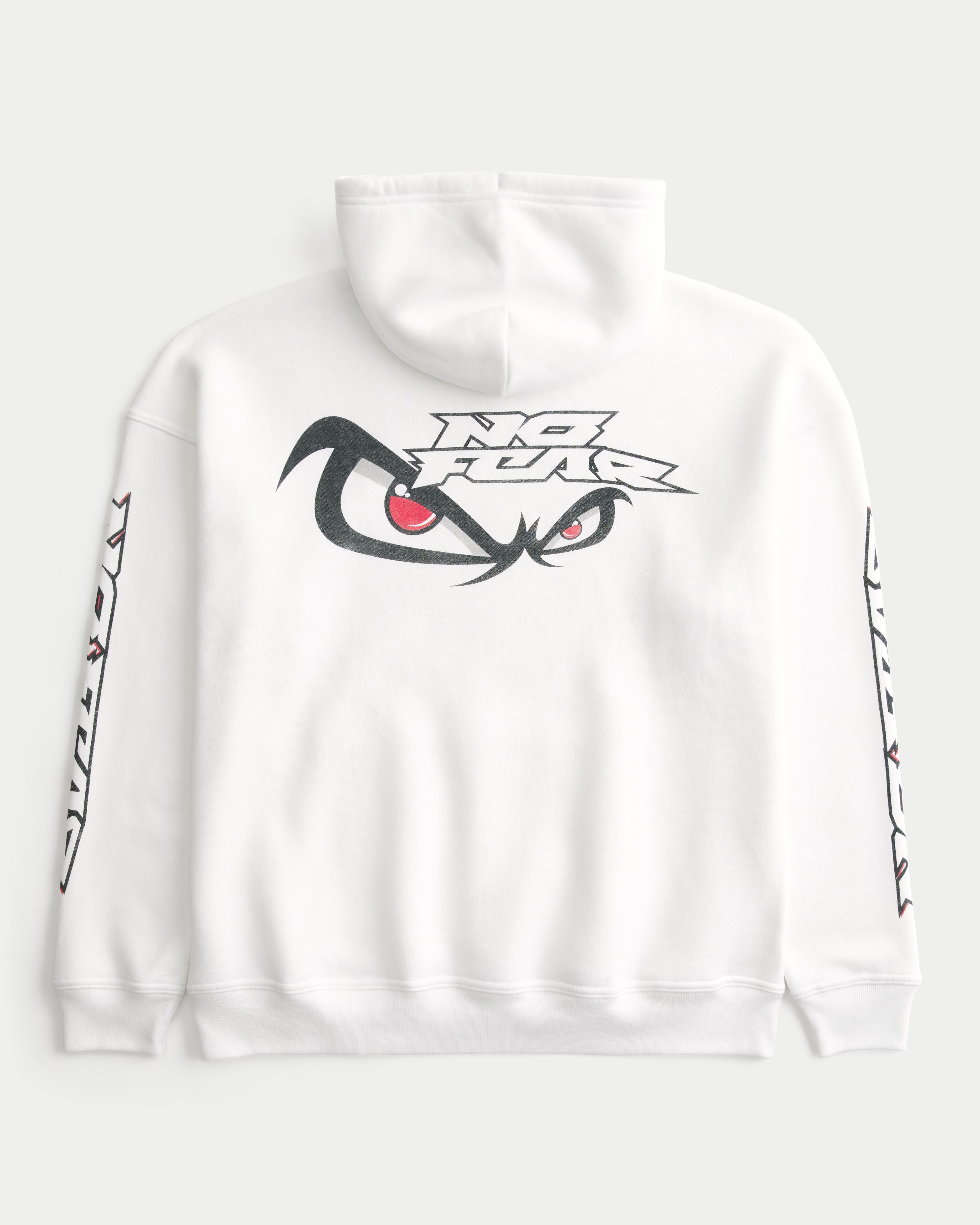 Baggy No Fear Graphic Hoodie Product Image