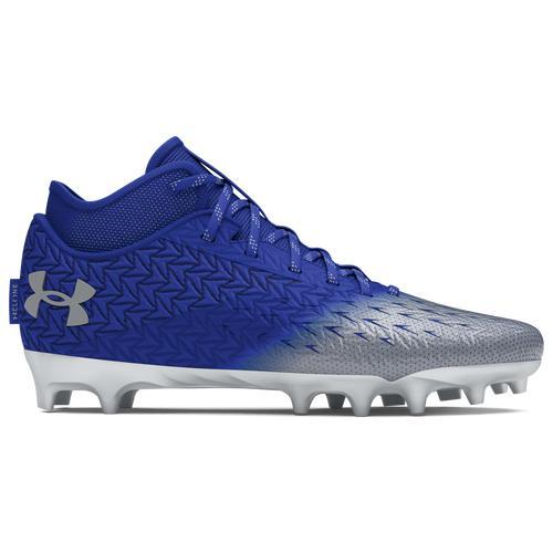 Under Armour Mens Under Armour Spotlight Clone 4.0 MC - Mens Football Shoes White/Metallic Silver/Metallic Silver Product Image