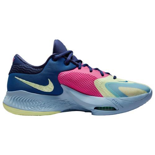 Nike Mens Zoom Freak 4 - Shoes Blue/Volt/Pink Product Image