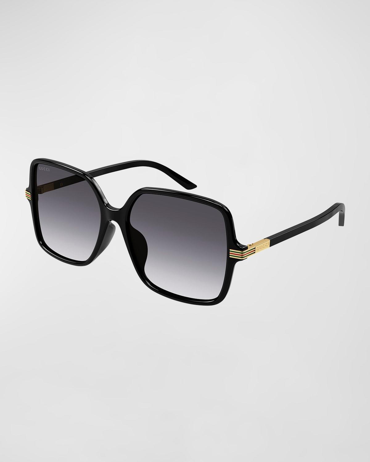 Gucci Womens GG1448SA Petite Web 59mm Square Sunglasses product image