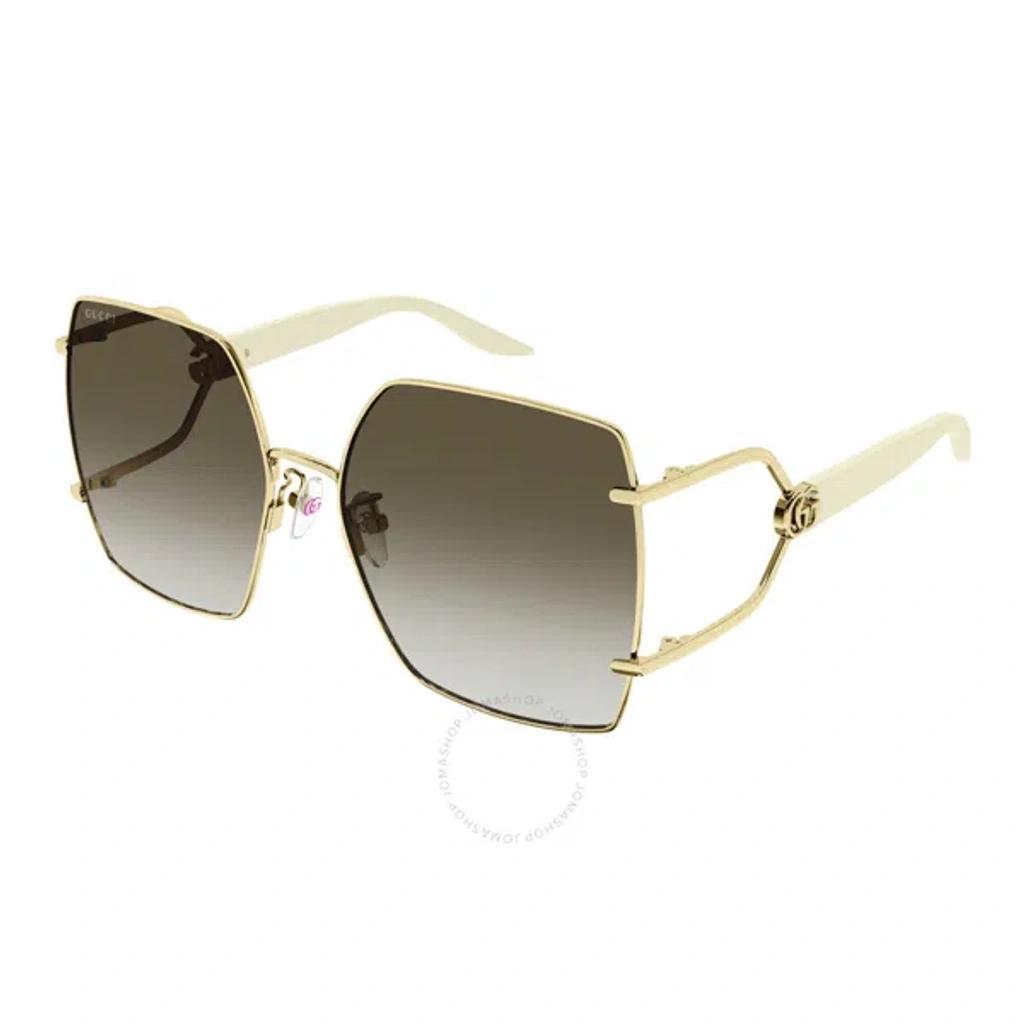 Brown Gradient Butterfly Ladies Sunglasses Gg1564sa 003 61 In Gold Product Image