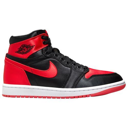 Jordan Womens Jordan Retro 1 High OG - Womens Shoes White/Black/Red Product Image