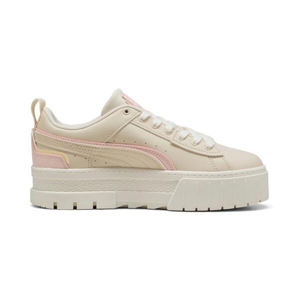 PUMA Mayze UT Muted Animal Women's Sneakers in Alpine Snow/Island Pink/Creamy Vanilla Product Image