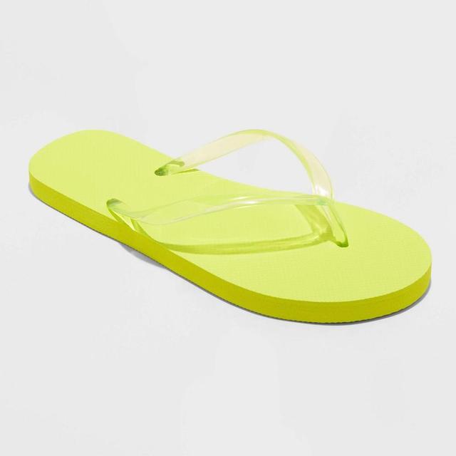 Womens Sydney Flip Flop Sandals - Shade & Shore Lime 7 Product Image