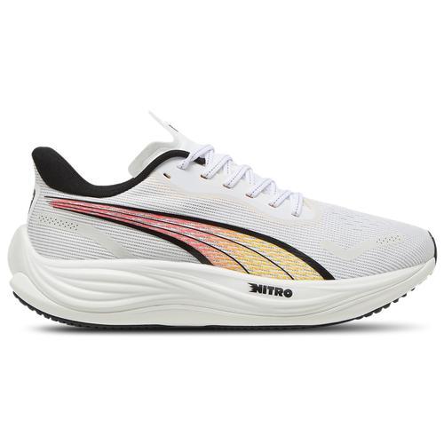 PUMA Mens Velocity Nitro 3 - Running Shoes White/Sun Stream Product Image