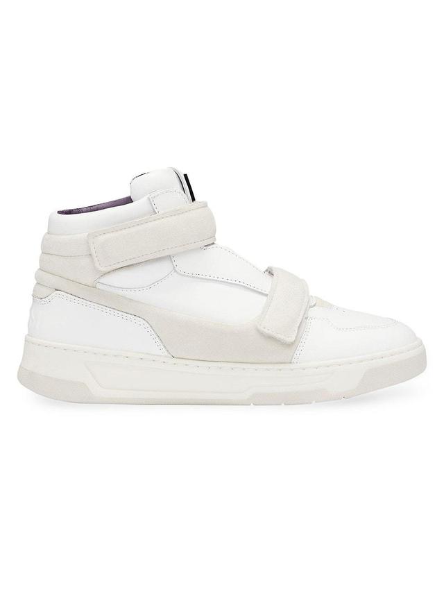 Womens NAOMI x BOSS Leather High-Top Trainer Sneakers Product Image