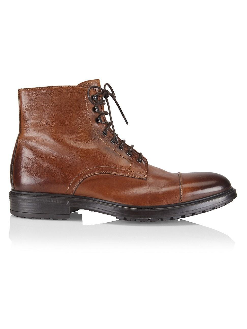 Mens Burkett Leather Ankle Boots Product Image