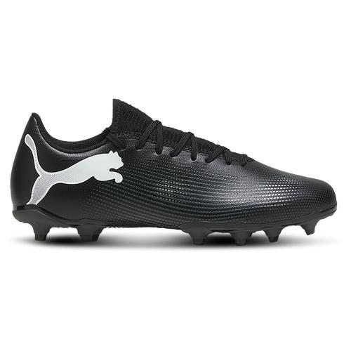 PUMA Mens Future 7 Play FG/AG - Soccer Shoes White/Black Product Image