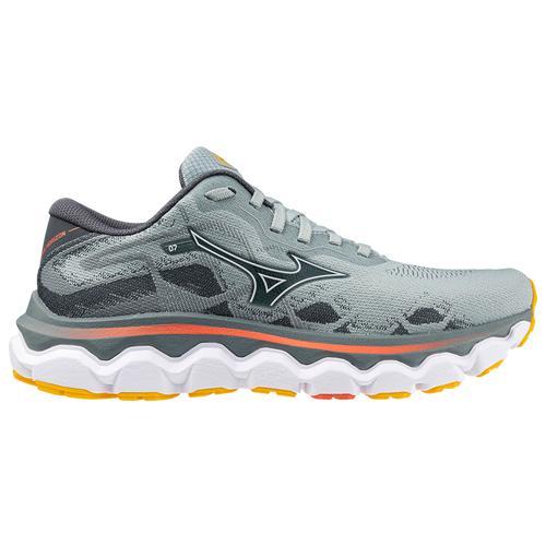 Mizuno Womens Mizuno Wave Horizon 7 - Womens Running Shoes Grey Mist/White Product Image