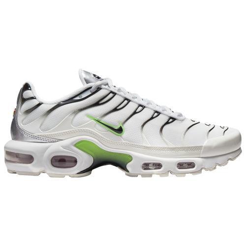 Nike Womens Air Max Plus - Running Shoes White/Black/Green Product Image