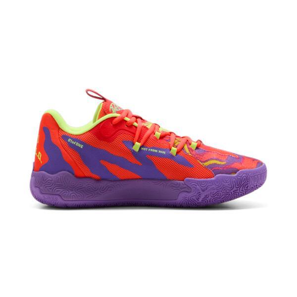 PUMA x LAMELO BALL MB.03 Lo Lava Big Kids' Basketball Shoes in Purple Glimmer/Red Blast Product Image