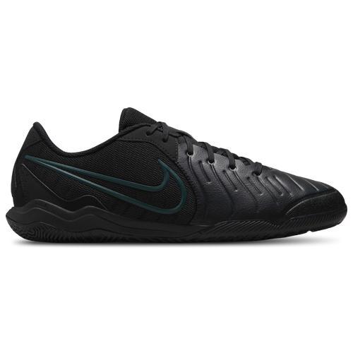 Nike Mens Nike Legend 10 Academy IC - Mens Soccer Shoes Black/Black/Deep Jungle Product Image