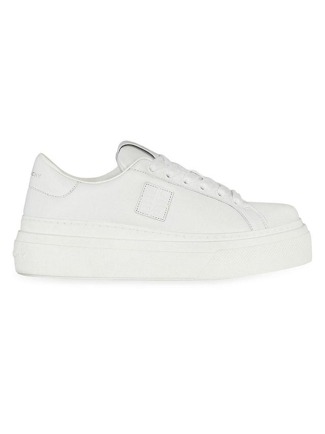 Womens City Platform Sneakers In Leather Product Image