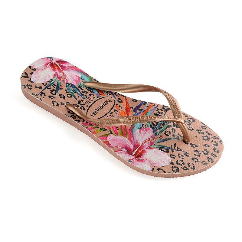 havaianas Womens Slim Animal Floral Print Flip-Flops Product Image