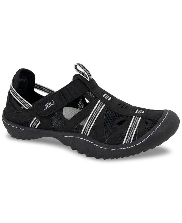 Jbu Womens Regional Water-Ready Strappy Sandal Flats - Dk. Grey Product Image