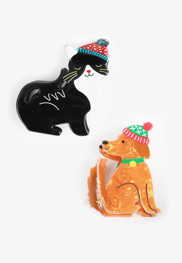 2 Pack Holiday Pets Claw Hair Clips Product Image