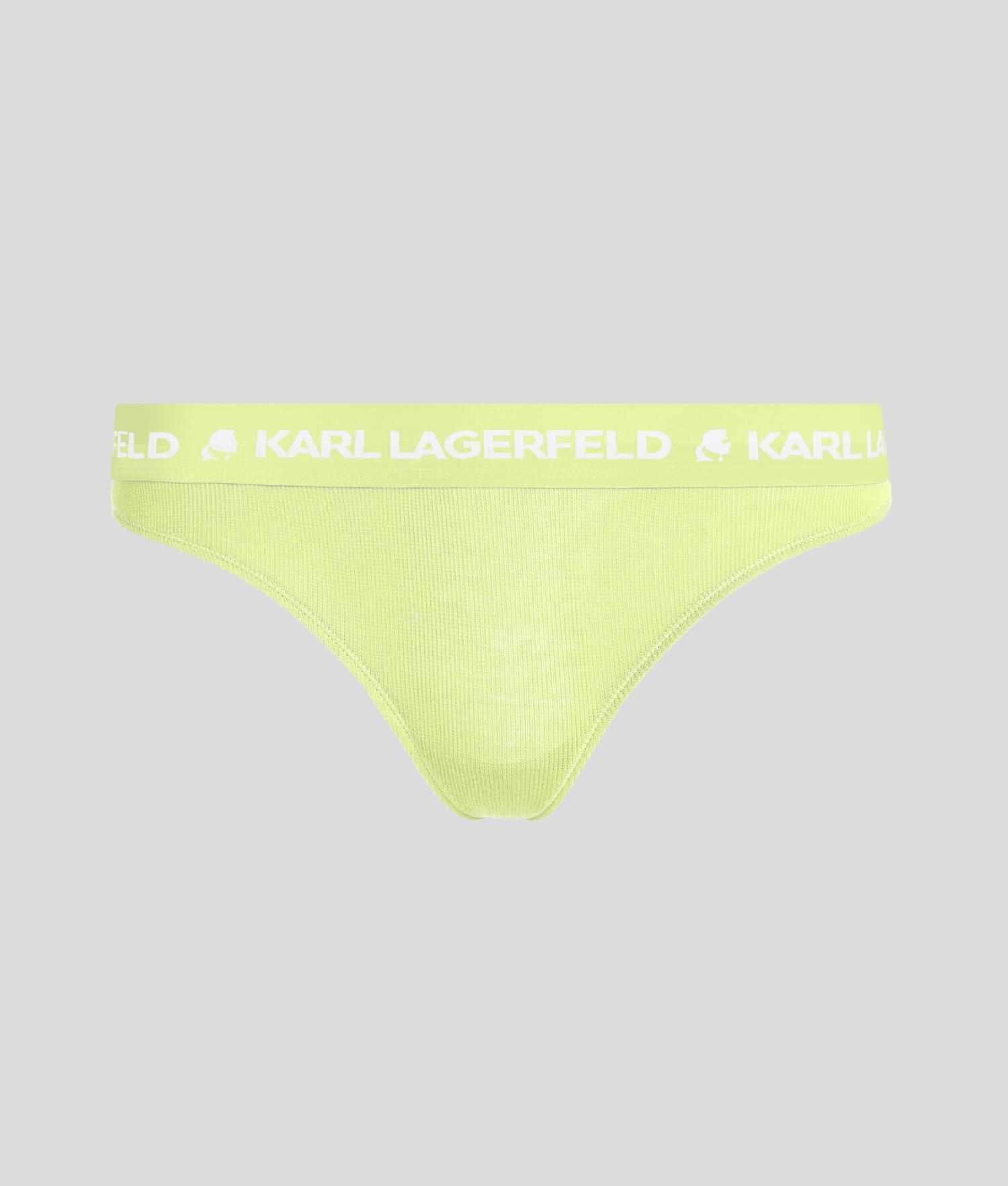 RIBBED LOGO THONG Product Image