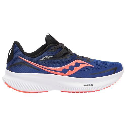 Saucony Mens Ride 15 - Running Shoes Sapphire/Vizi Red Product Image