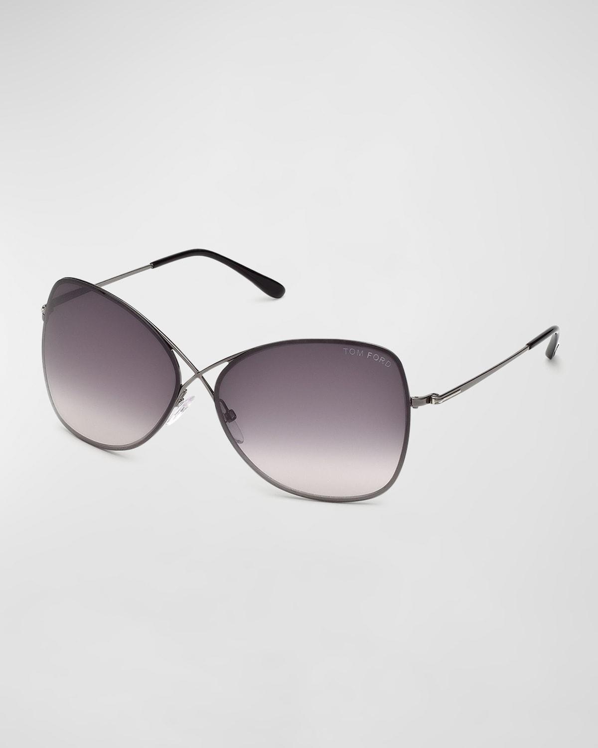 Colette 63MM Rimless Aviator Sunglasses Product Image