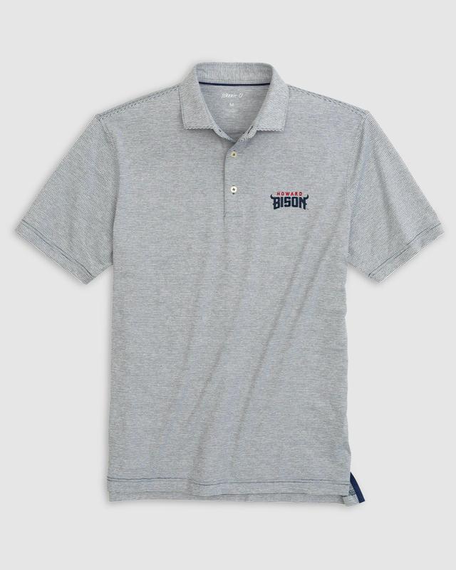 johnnie-O UConn Lyndonn Striped Jersey Performance Polo Product Image