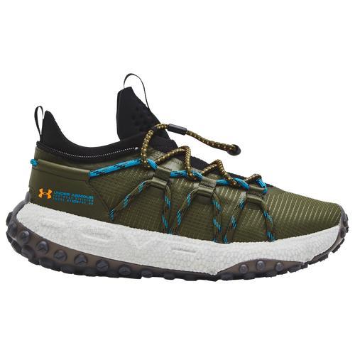 Under Armour Mens HOVR Fat Tire With Cuff - Running Shoes Green/White Product Image