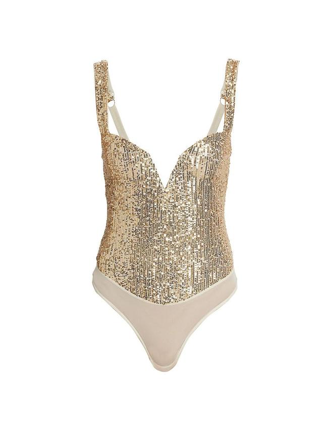 Womens Sparks Fly Sequin Bodysuit Product Image