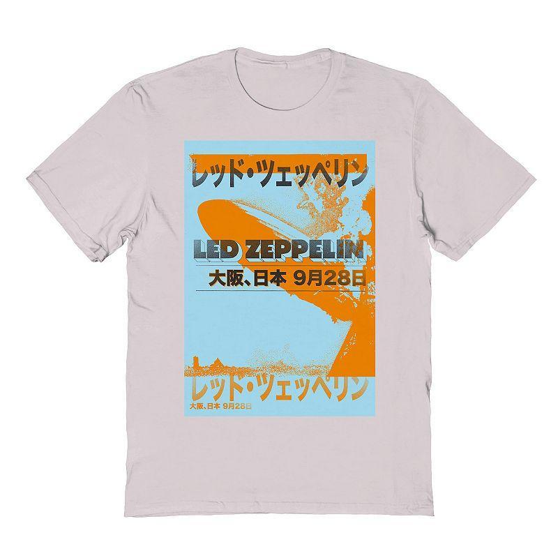 Mens Led Zeppelin Orange Zep Graphic Tee Product Image