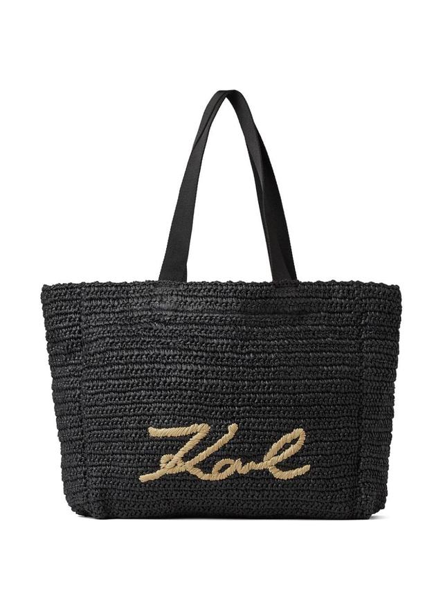 Signature raffia beach bag Product Image