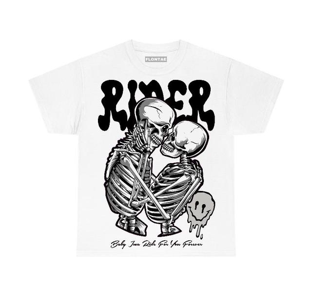 85 Metallic Black 1s Low Flontae T-Shirt Rider Graphic Product Image