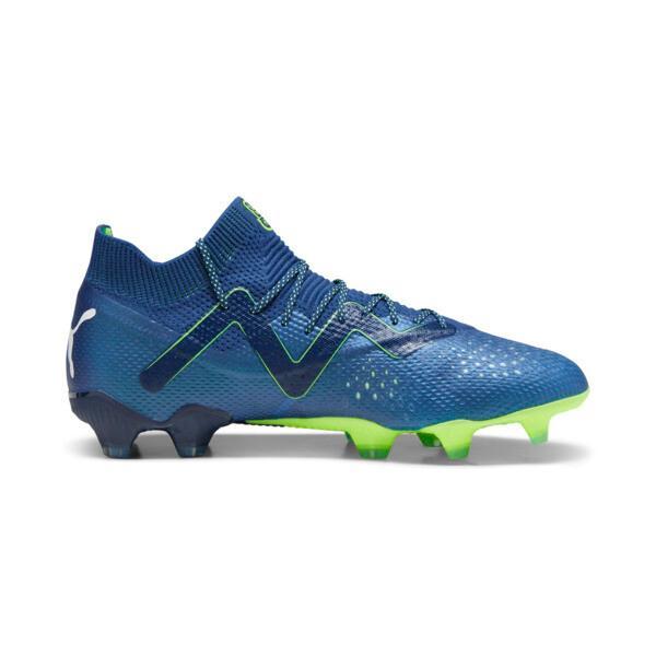 PUMA FUTURE ULTIMATE Firm Ground/Artifical Ground Men's Soccer Cleats Shoes in Persian Blue/White/Pro Green Product Image