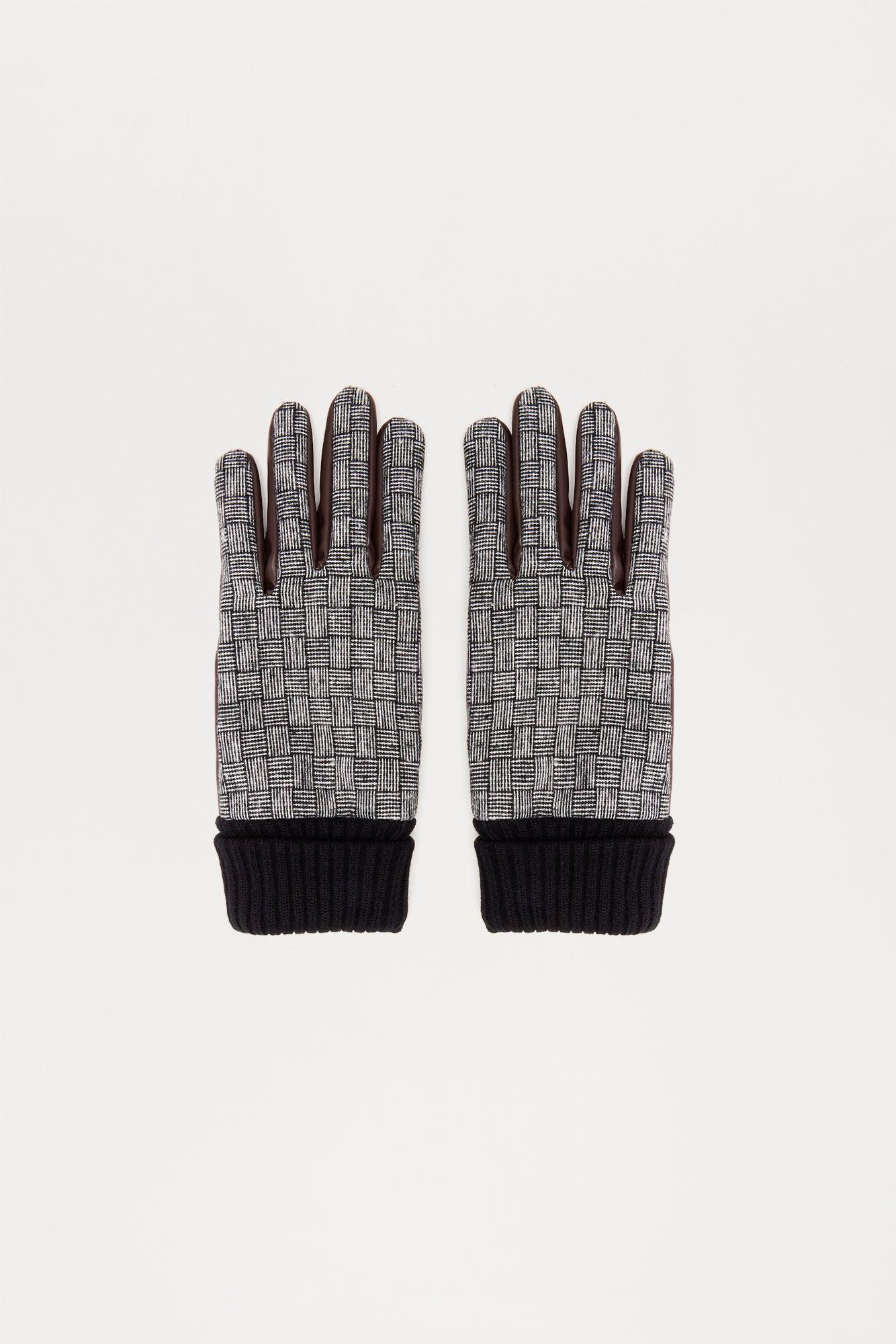 By The Creek Faux Leather Gloves - Dark Brown Product Image