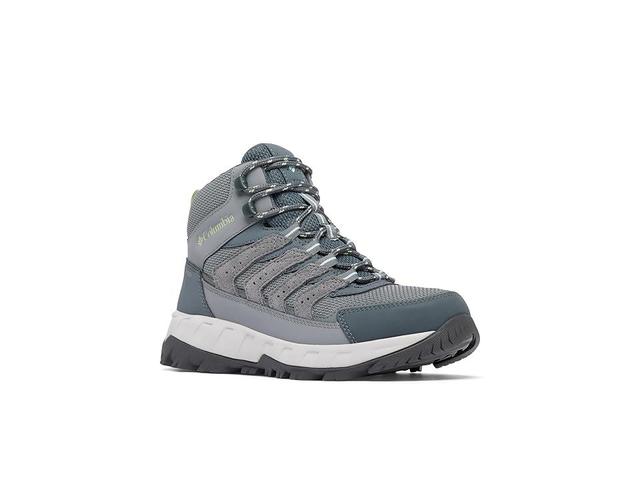 Columbia Strata Trail Mid Wp (TI Grey Steel/Sage Leaf) Women's Shoes Product Image