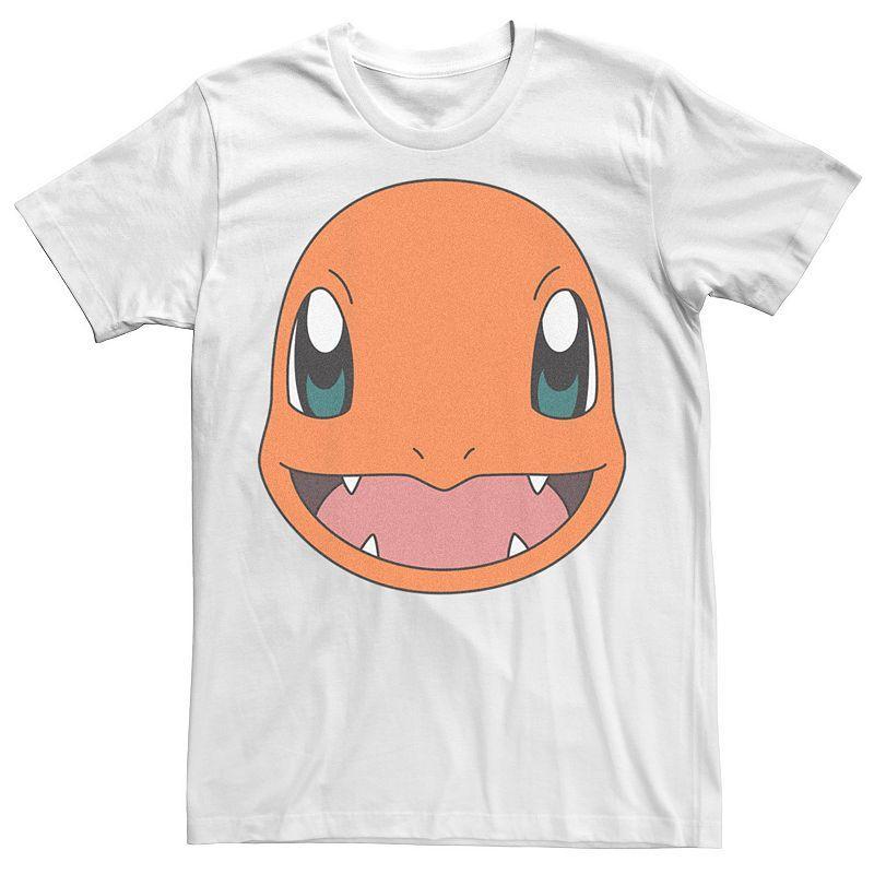 Mens Pokmon Charmander Big Face Tee Black Grey Product Image