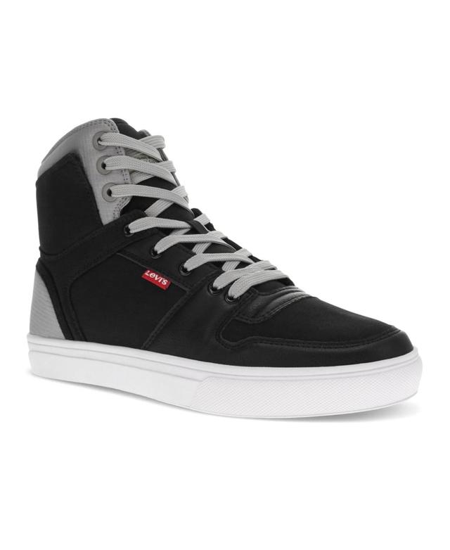 Levis Mens Mason Hi Cz Lace-Up Sneakers - Black Product Image