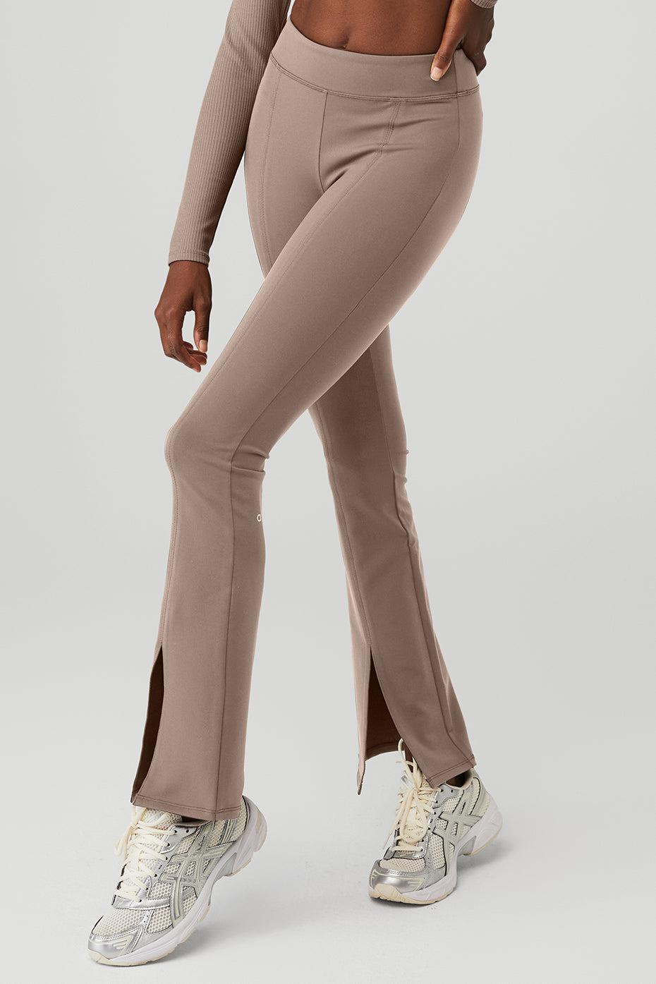 Airbrush High-Waist Flutter Legging - Taupe Female Product Image