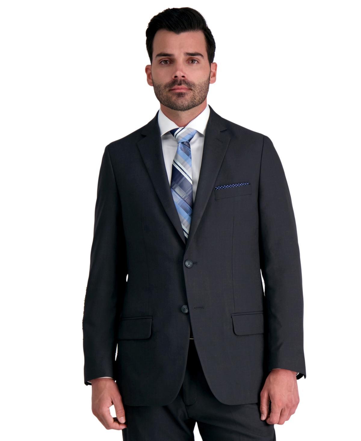 Mens Haggar Smart Wash Repreve Classic-Fit Suit Jackets Grey Product Image