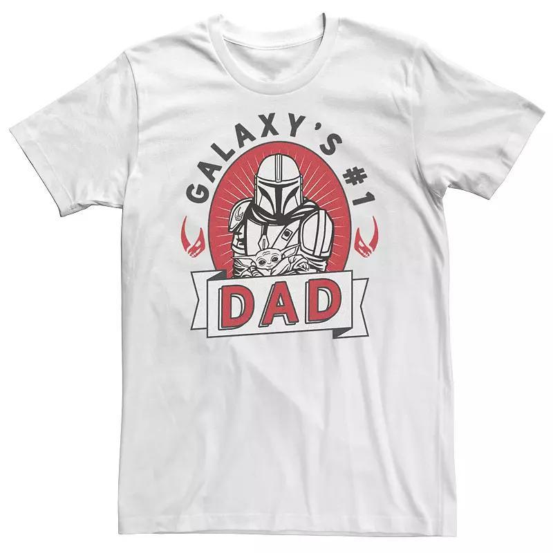 Big & Tall Star Wars The Mandalorian Galaxy Number One Dad Tee, Mens Product Image