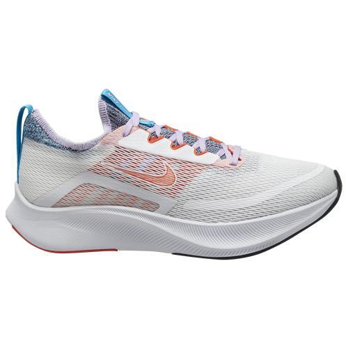 Nike Womens Zoom Fly 4 - Shoes White/Orange/Blue Product Image