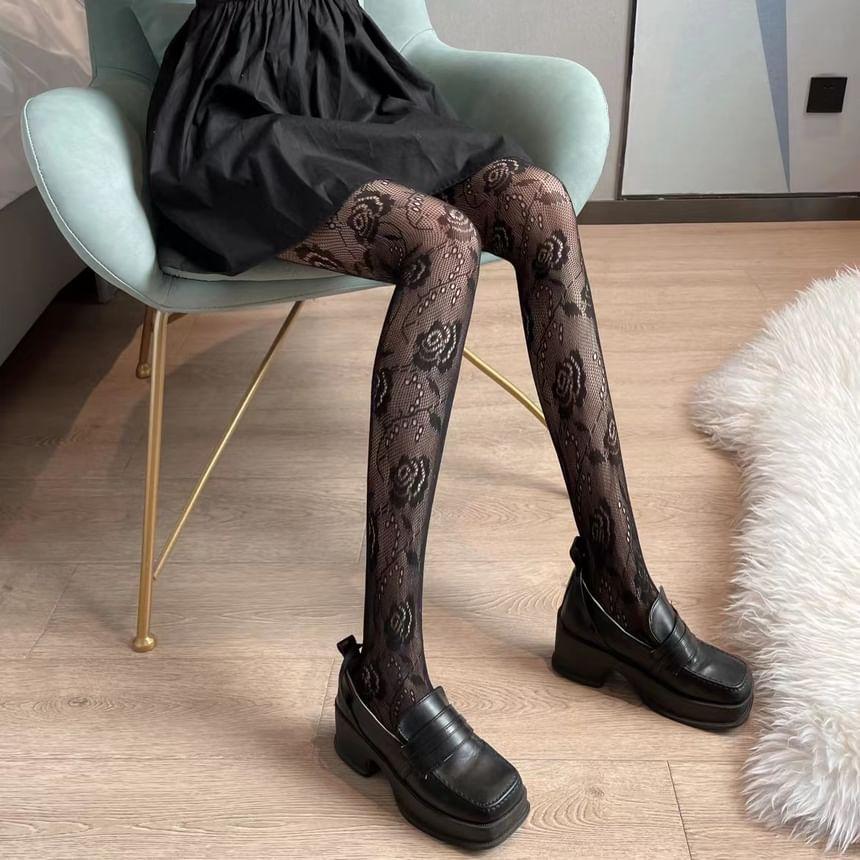 Floral Fishnet Tights product image