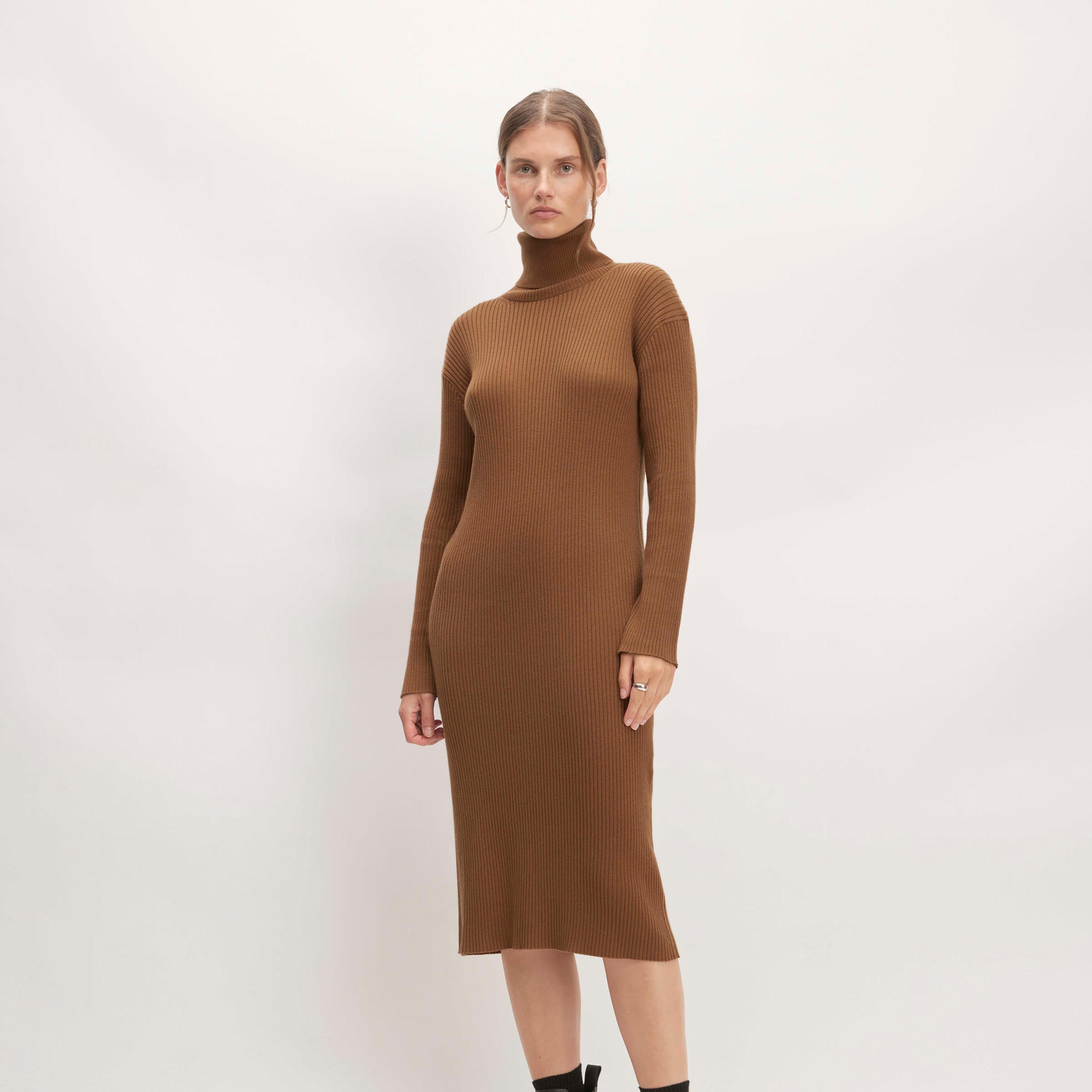 The Cotton-Merino Turtleneck Dress product image