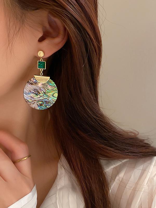 Urban Geometric Acrylic Earrings Accessories Product Image