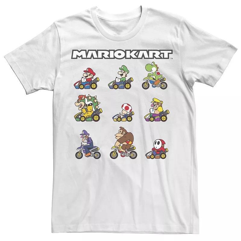 Mens Nintendo Mario Kart Racers Ready Line-Up Tee Product Image