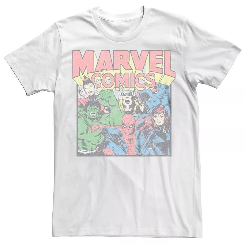 Mens Marvel Comics Vintage Superheroes Graphic Tee Product Image