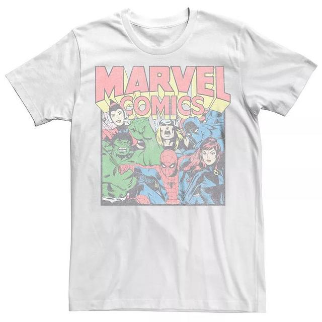 Mens Marvel Comics Vintage Superheroes Graphic Tee Product Image